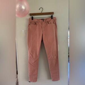 Banana Republic Mid Rise Skinny Jeans Women’s Size 8 / 29 Mauve Dusty Pink Boho